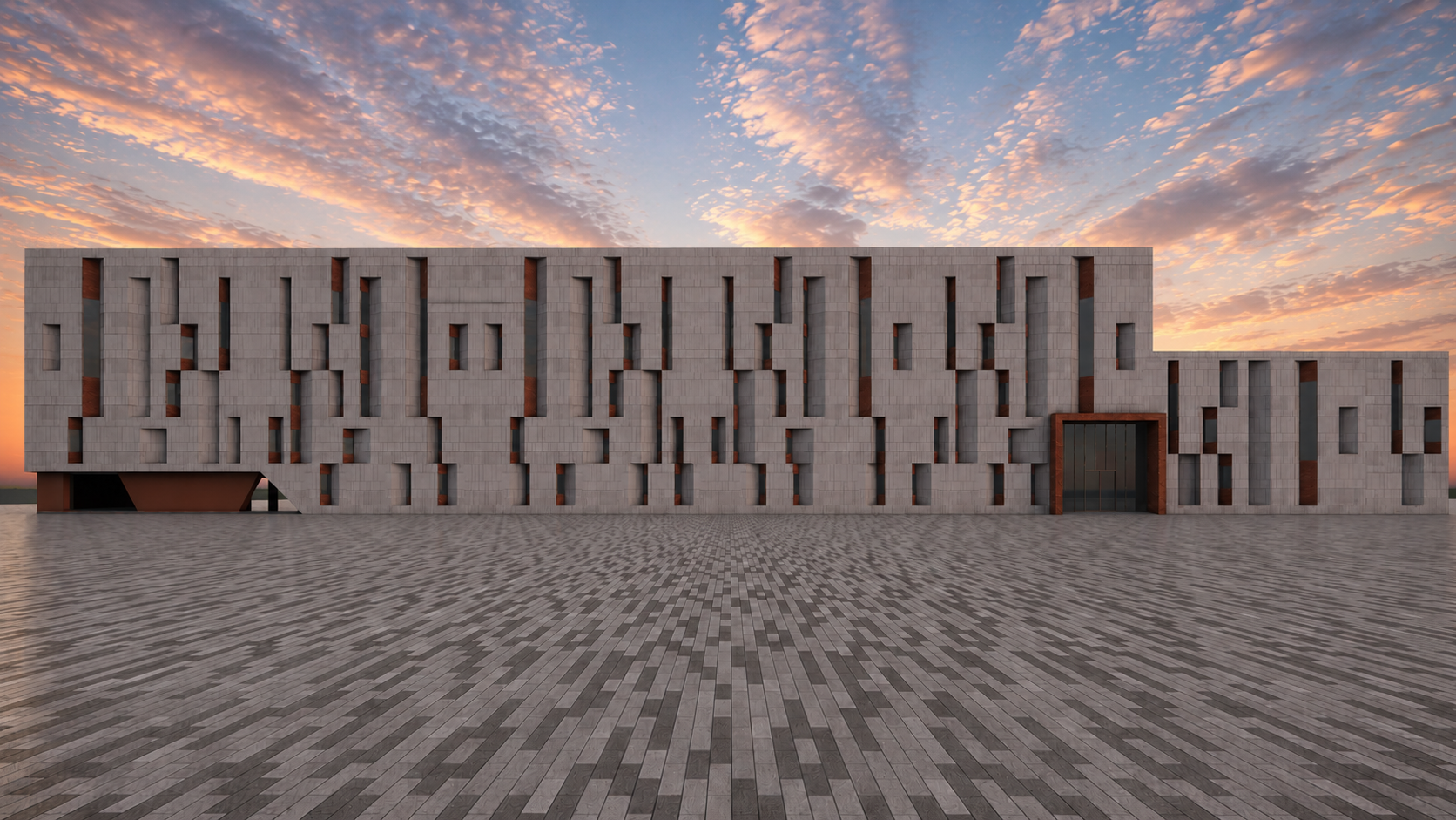 Main Civic Facade Render